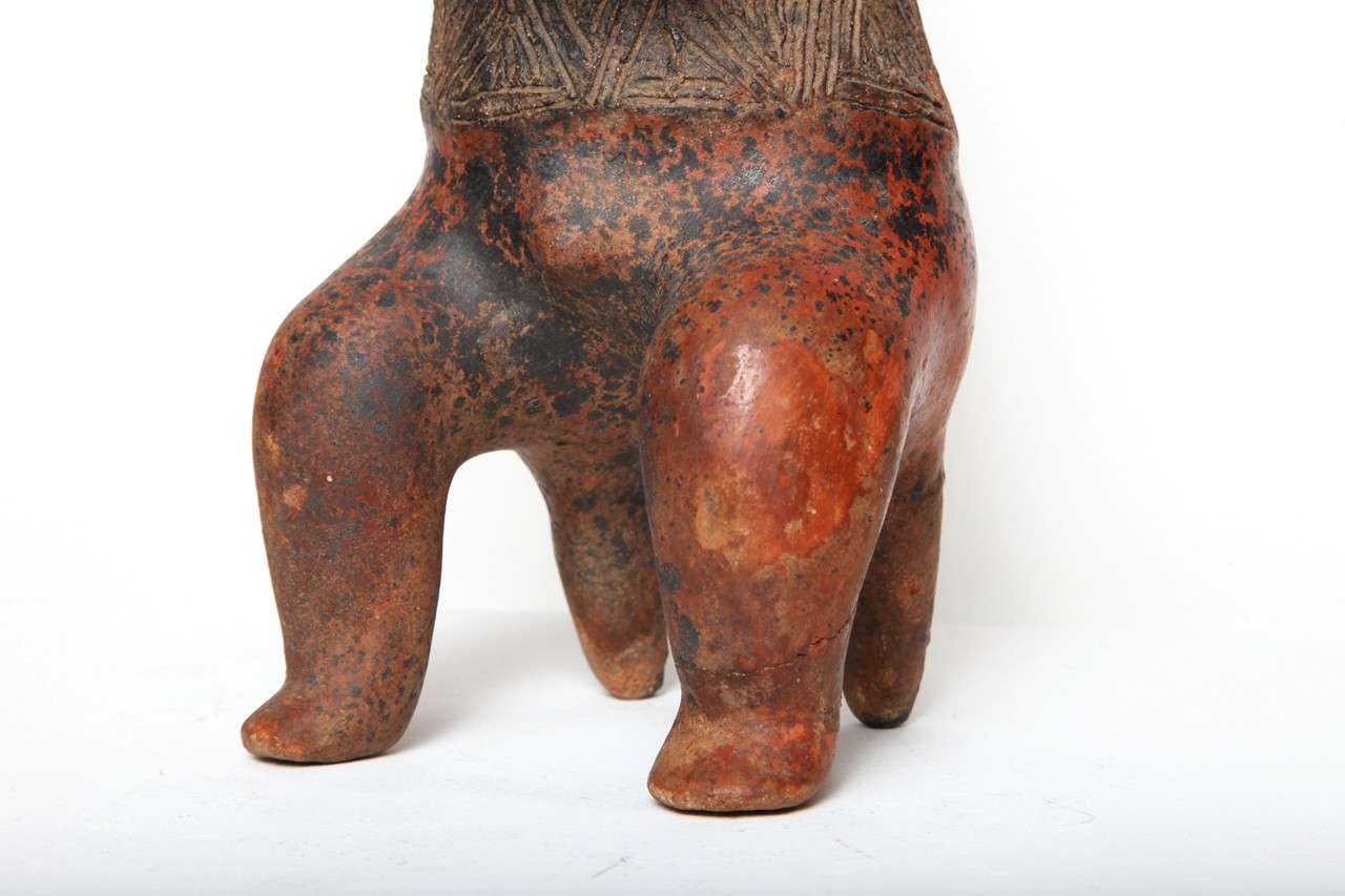 Pre Columbian Nayarit Pottery Armored Warrior For Sale 5