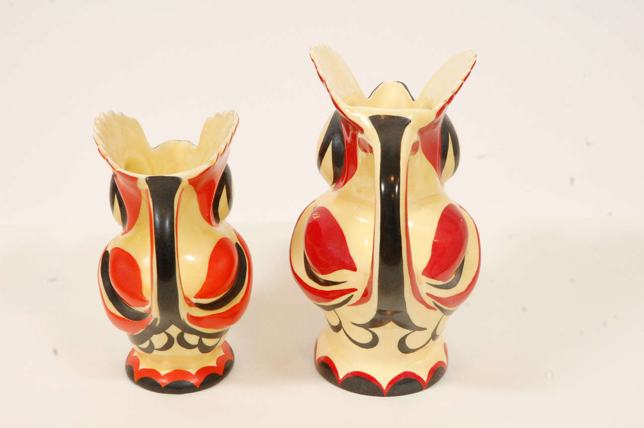 1930s Czech Ceramic Roosters For Sale 1