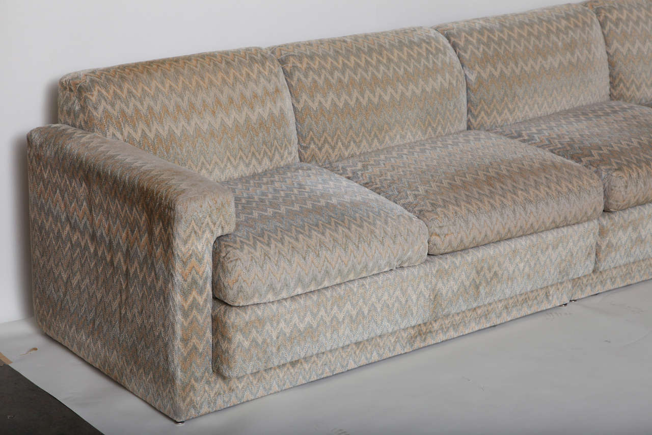 Modern Donghia Upholstered Sofa In Good Condition In New York, NY