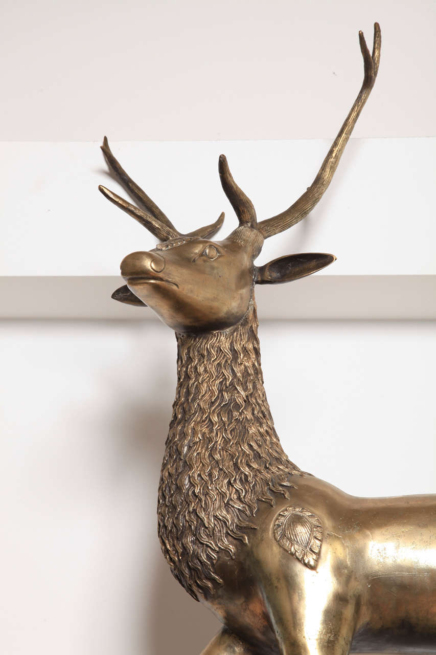 1970s Brass deer  In Excellent Condition In Antwerp, BE