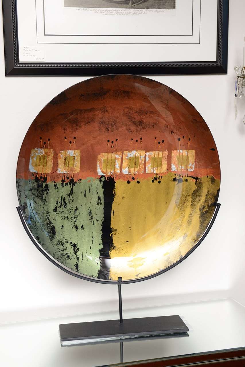 Huge Japanese Charger on Stand, 29", Circa 1900