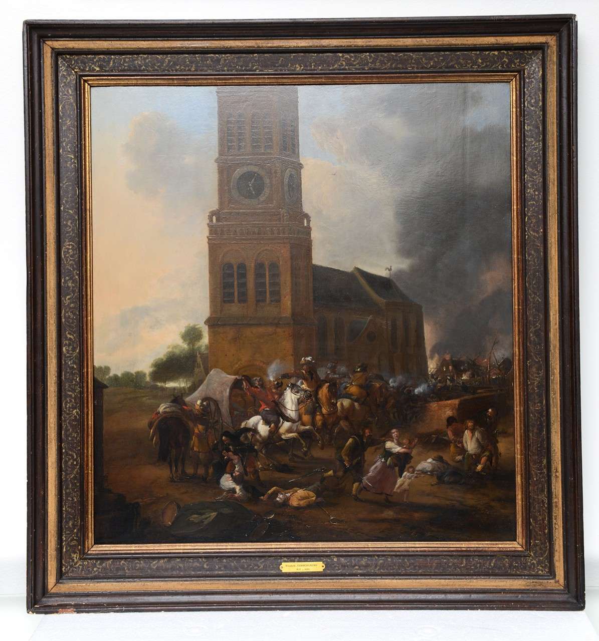 Oil on Panel, Hendrik Verschuring, 17th Century