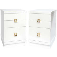 Pair of Moderne Side Tables