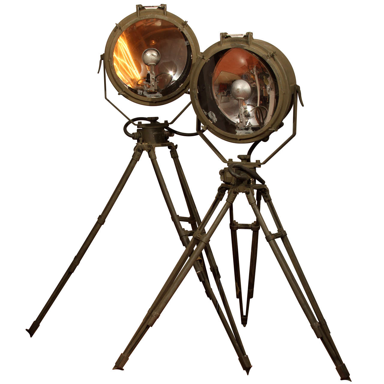 1943 WWII Crouse-Hinds Military Searchlights