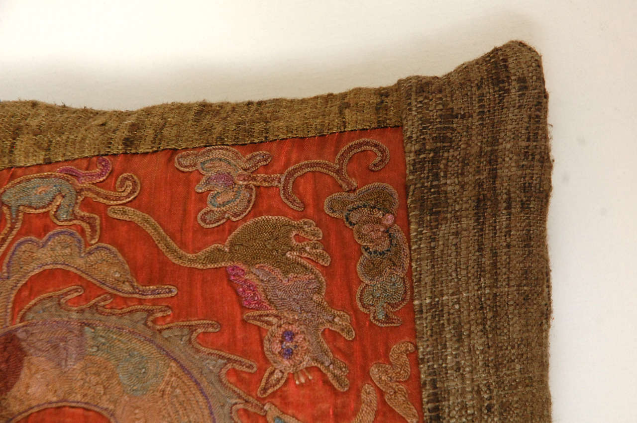 Vintage Chinese Silk Pillows at 1stdibs