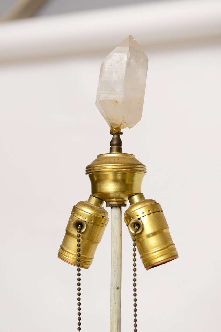 Pair of Rock Crystal Lamps by Carole Stupell 5