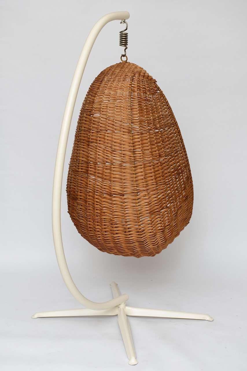 vintage wicker egg chair