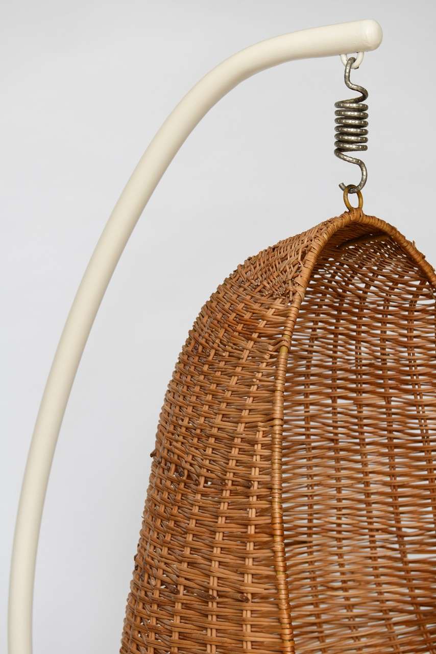 Hanging Wicker Egg Chair at 1stDibs vintage wicker egg chair, vintage hanging egg chair