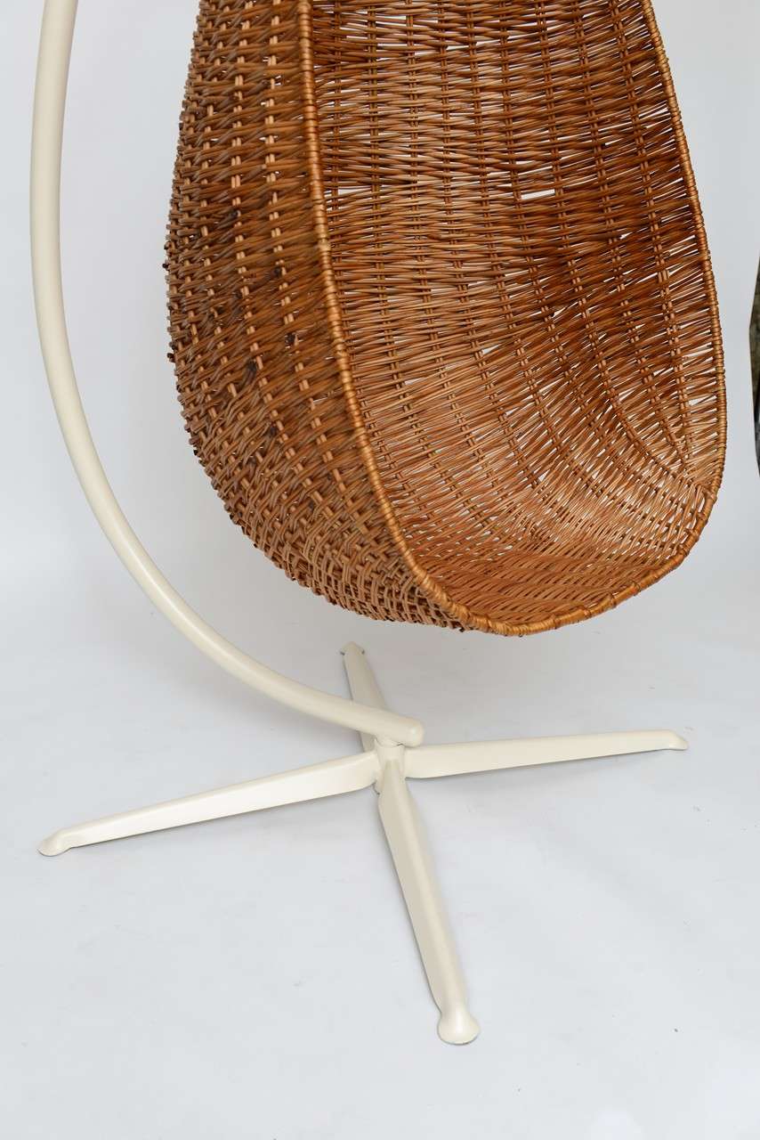 Hanging Wicker Egg Chair at 1stDibs vintage wicker egg chair, vintage hanging egg chair