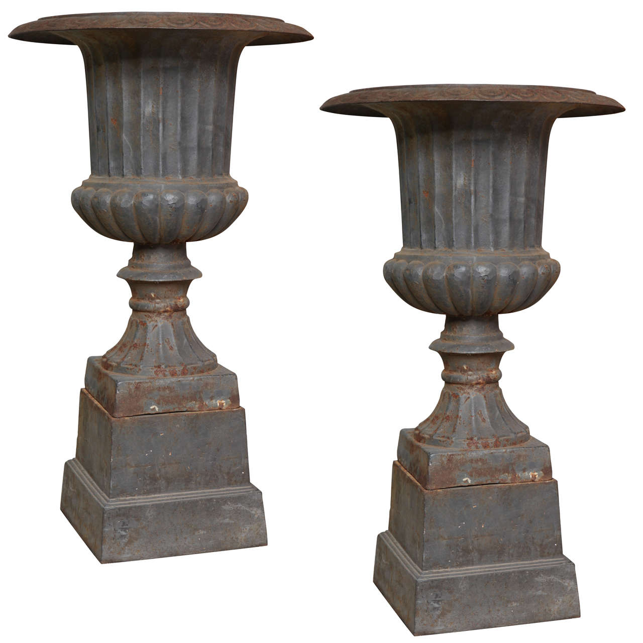 Cast Iron Garden Urns