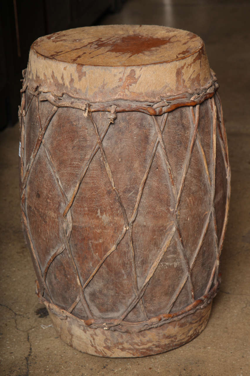 A Burmese Drum Table at 1stdibs