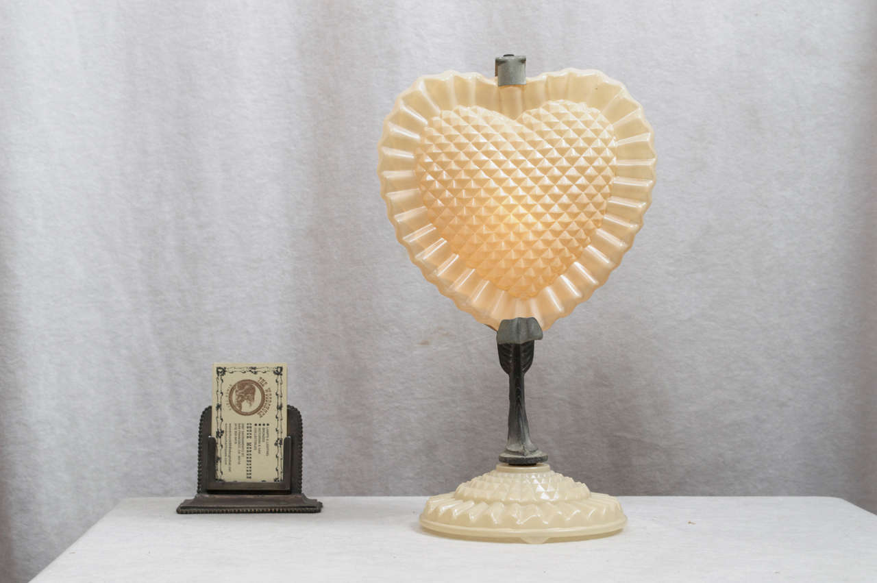 vintage heart lamp
