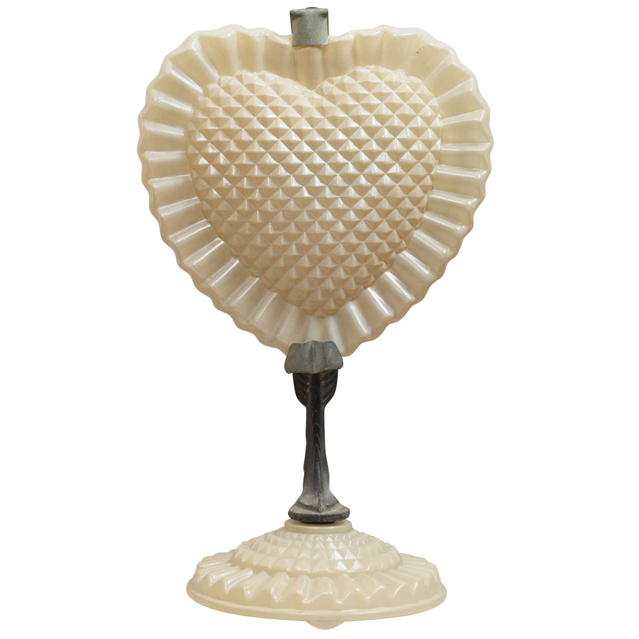 Unusual Art Deco Heart-Shaped Lamp