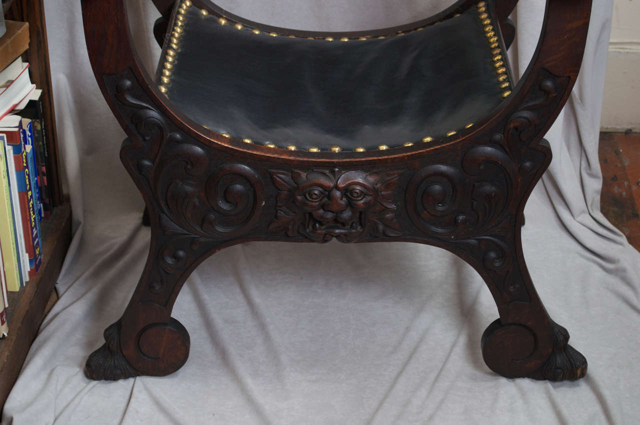 antique roman chair
