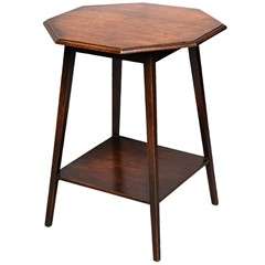 Mesa Octogonal del Movimiento Estético del Roble Inglés