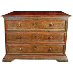 19th Century, Painted Tuscan Commode