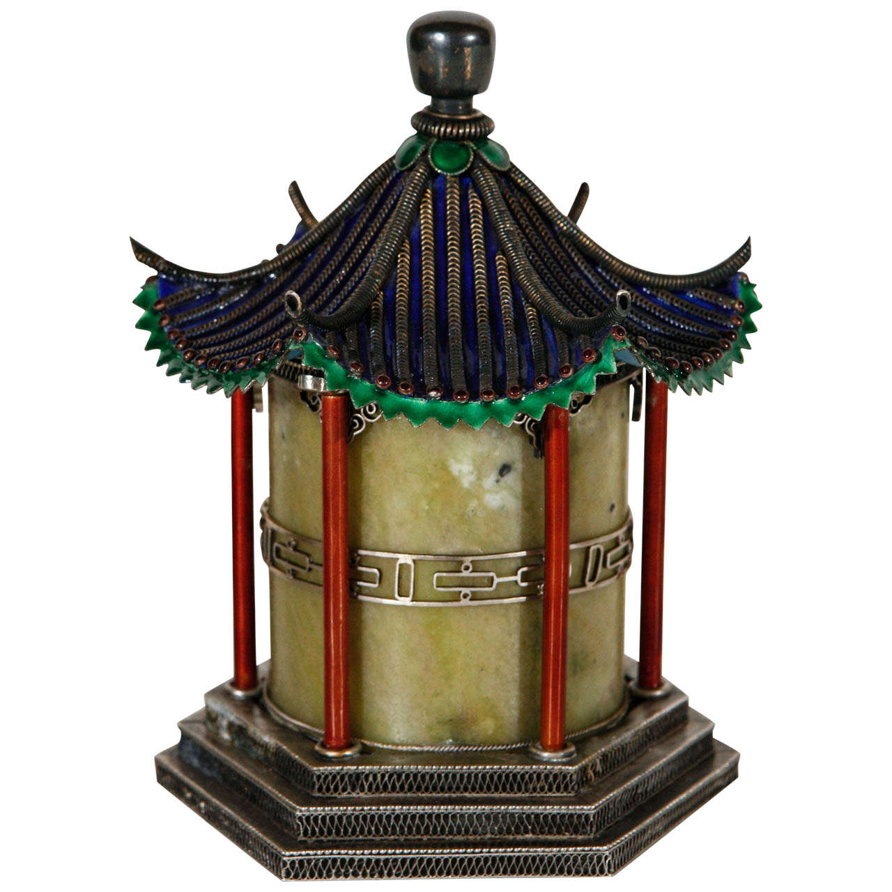 Early 20th Century Pagoda Canister