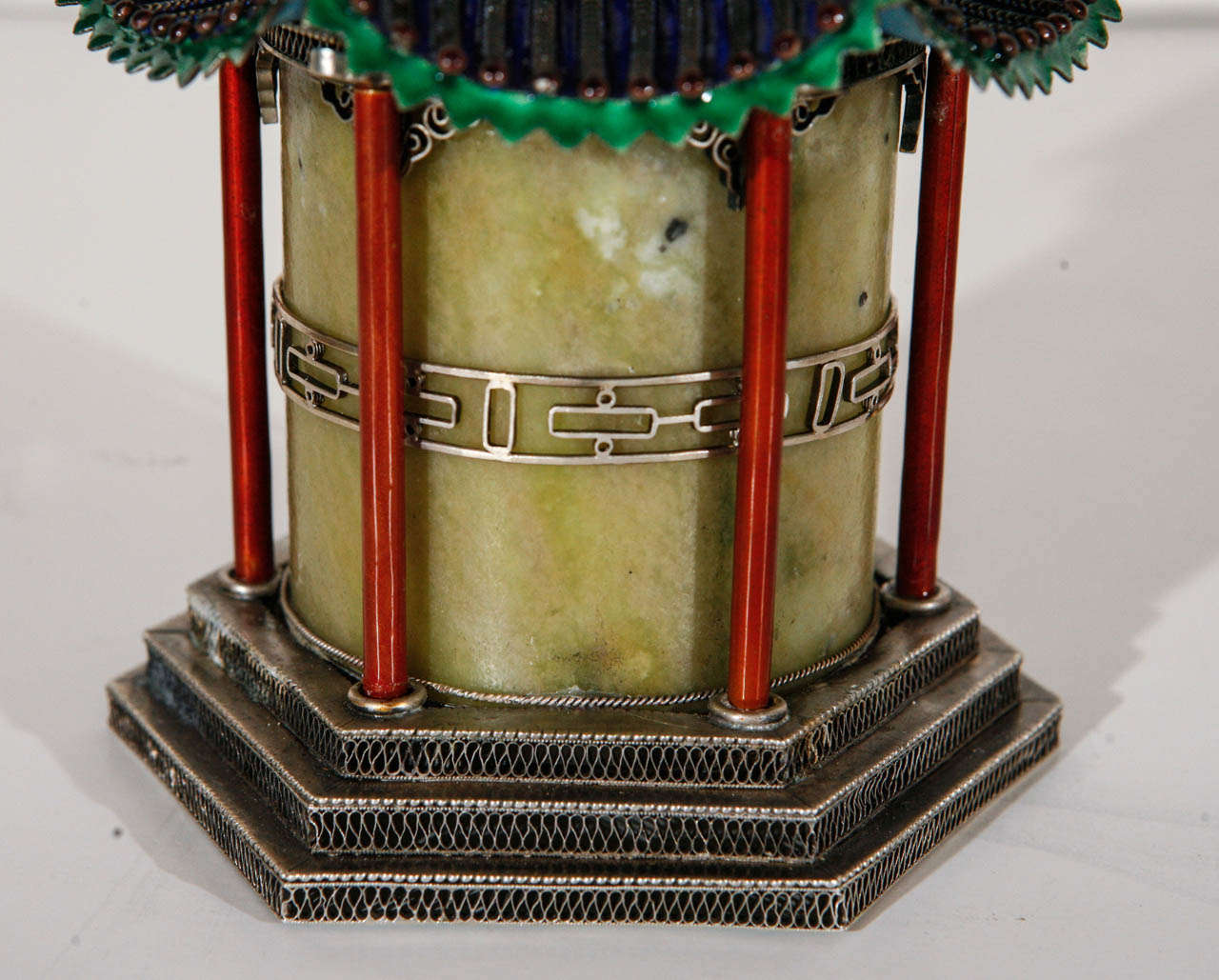 Chinese Early 20th Century Pagoda Canister