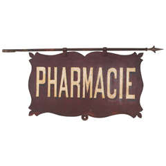 Large 19th Century French Sign