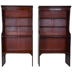 Pair of George IV Open Bookcases