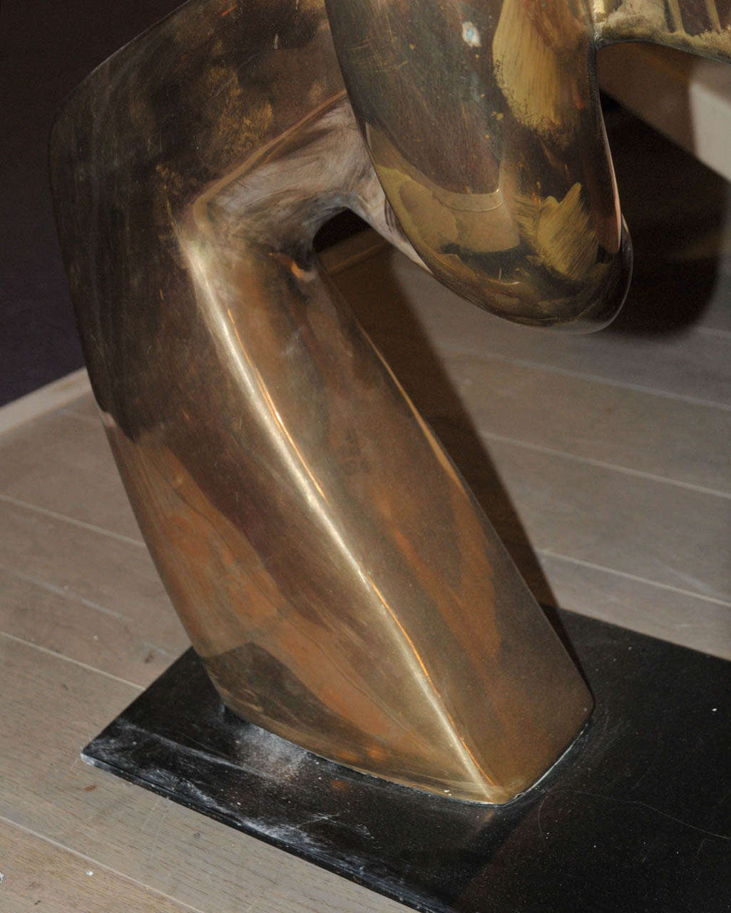 1985 Gilded Bronze Sculpture by Alexandre Grosman For Sale 1