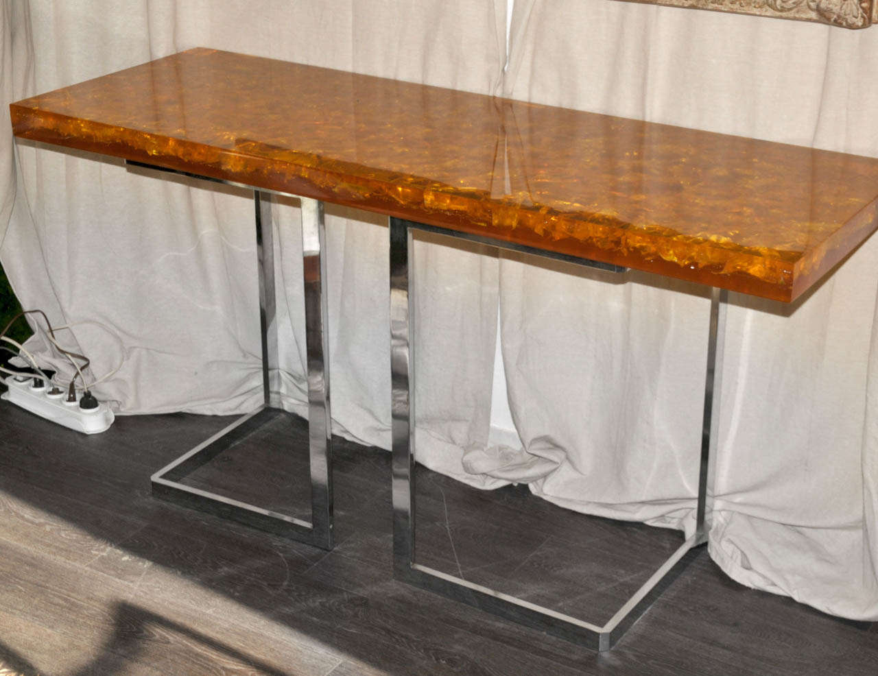 1980's Console Table For Sale 1