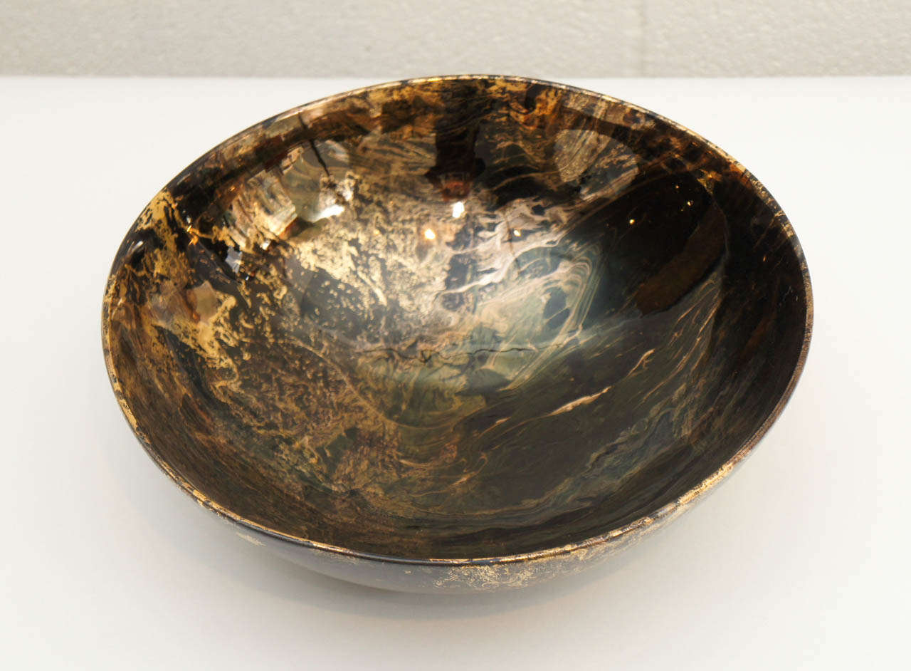 A Large Sasha Brastoff Galaxy Bowl In Excellent Condition In Hudson, NY