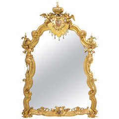 Antique Ormoulu Russian Mirror