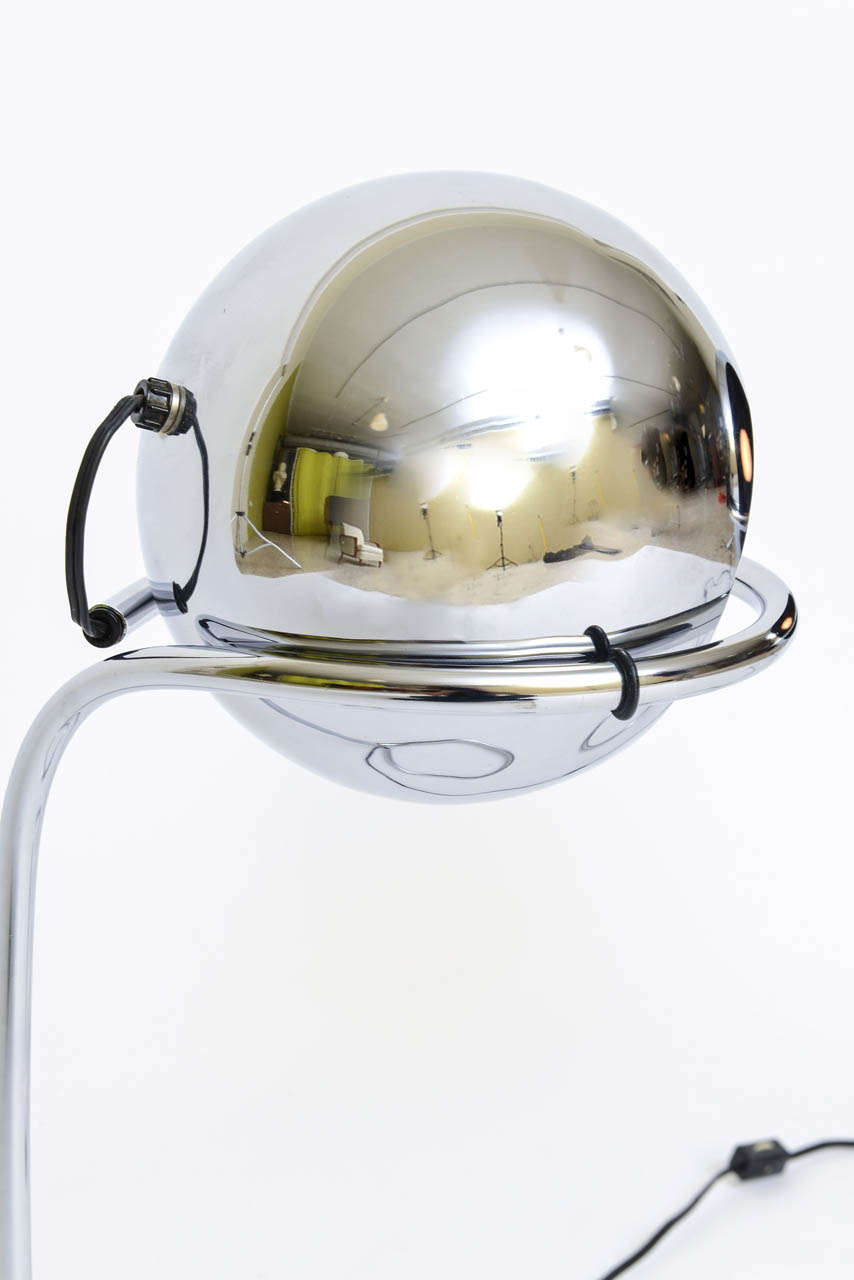 Mid-Century Modern Exciting 1960s Space Age Articulated Chrome Ball Table Lamps