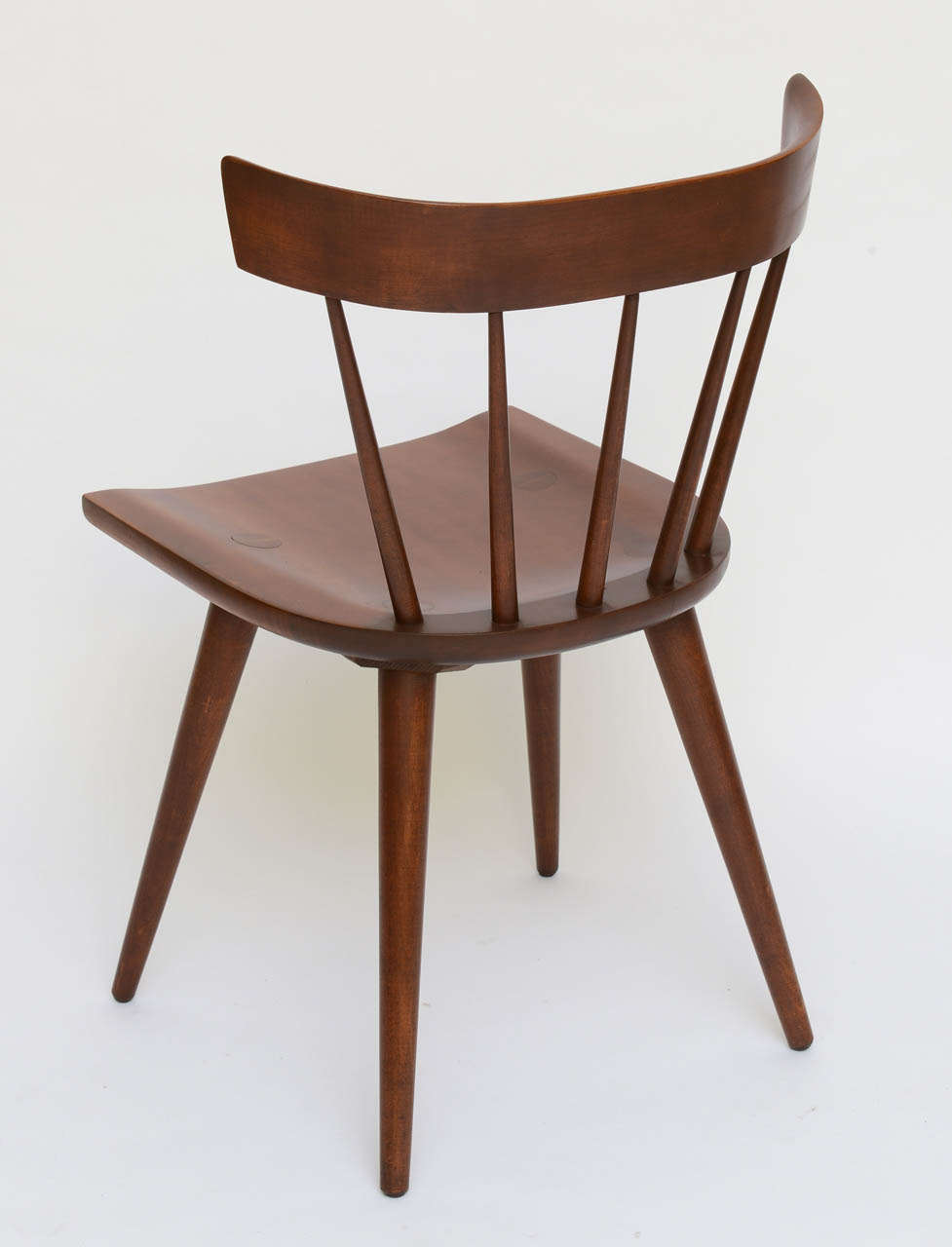 Mid-20th Century Single Paul McCobb Spindle Back Chair in Dark Maple