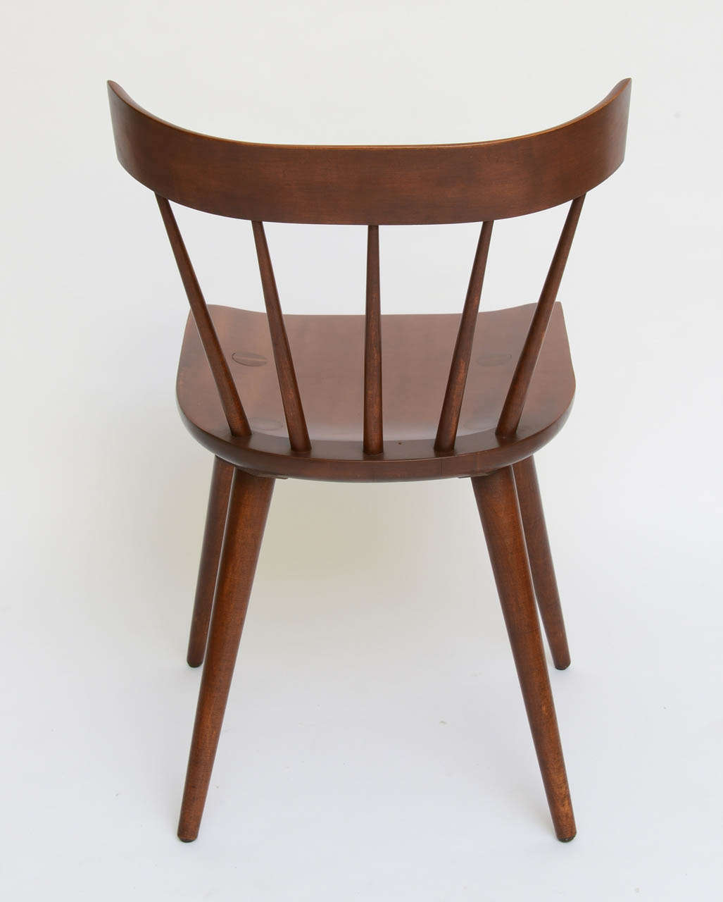 Single Paul McCobb Spindle Back Chair in Dark Maple 1