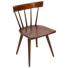 Single Paul McCobb Spindle Back Chair in Dark Maple