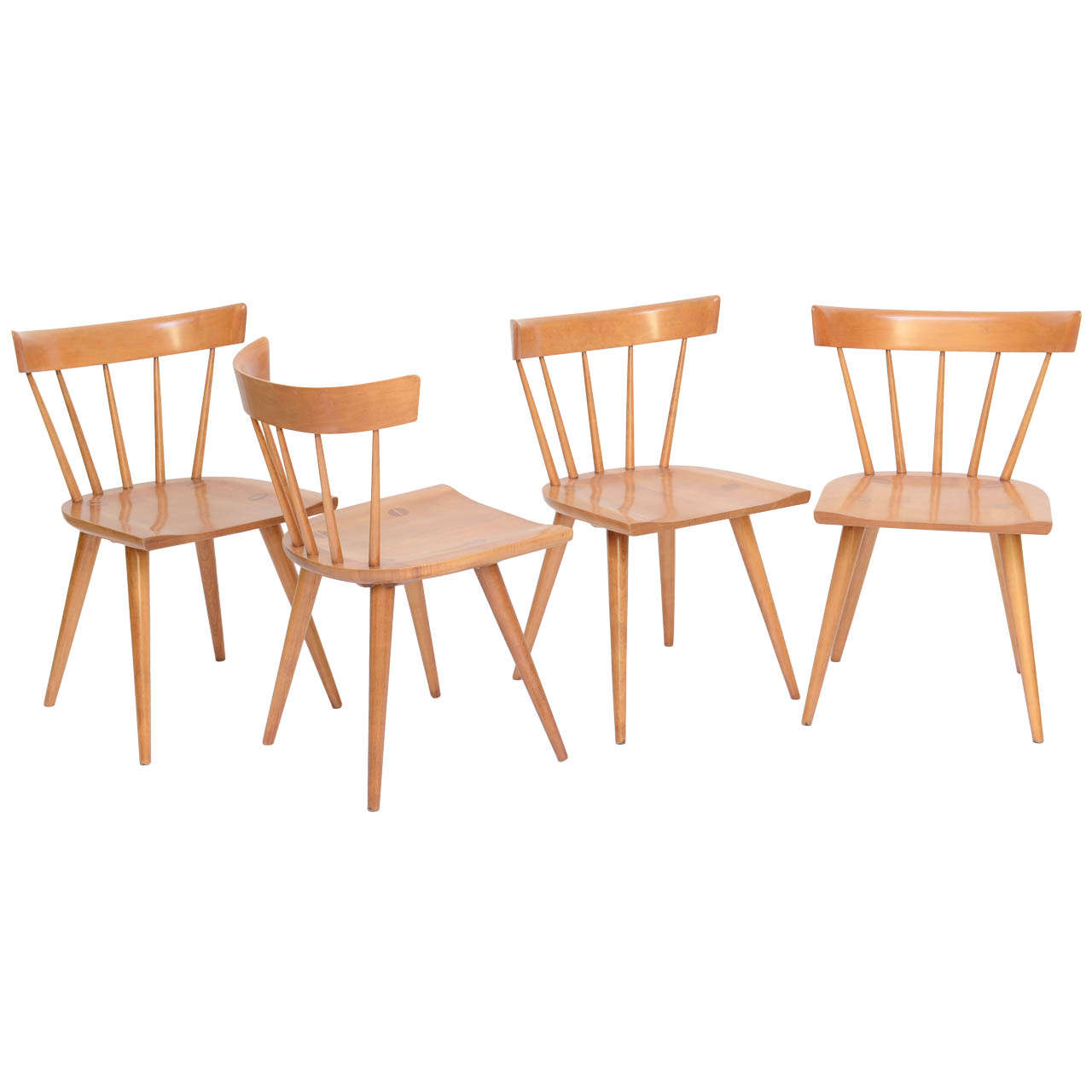 Four Paul McCobb Planner Group Dining Chairs Windsor Style