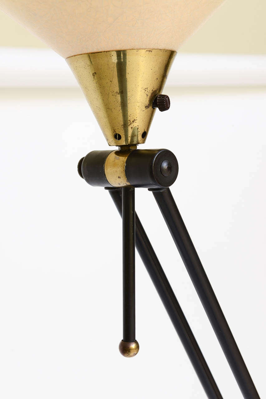 Mid-20th Century Sculptural 1950s Articulating Floor Lamp