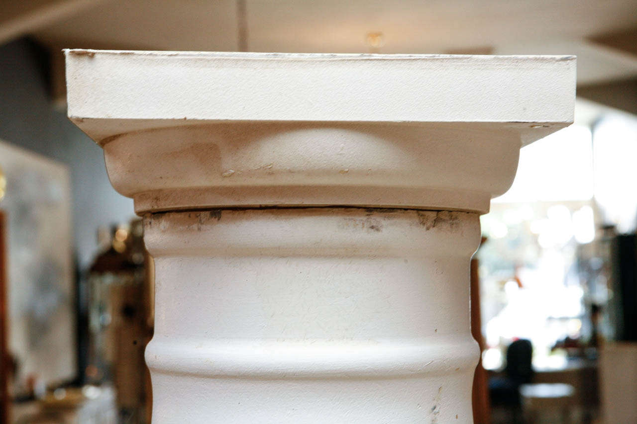 Set of Six White Doric Columns In Good Condition In South Pasadena, CA