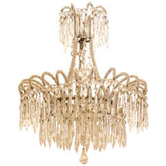 Bead Encrusted Italian Waterfall Chandelier from Bahia Mar Yacht Center