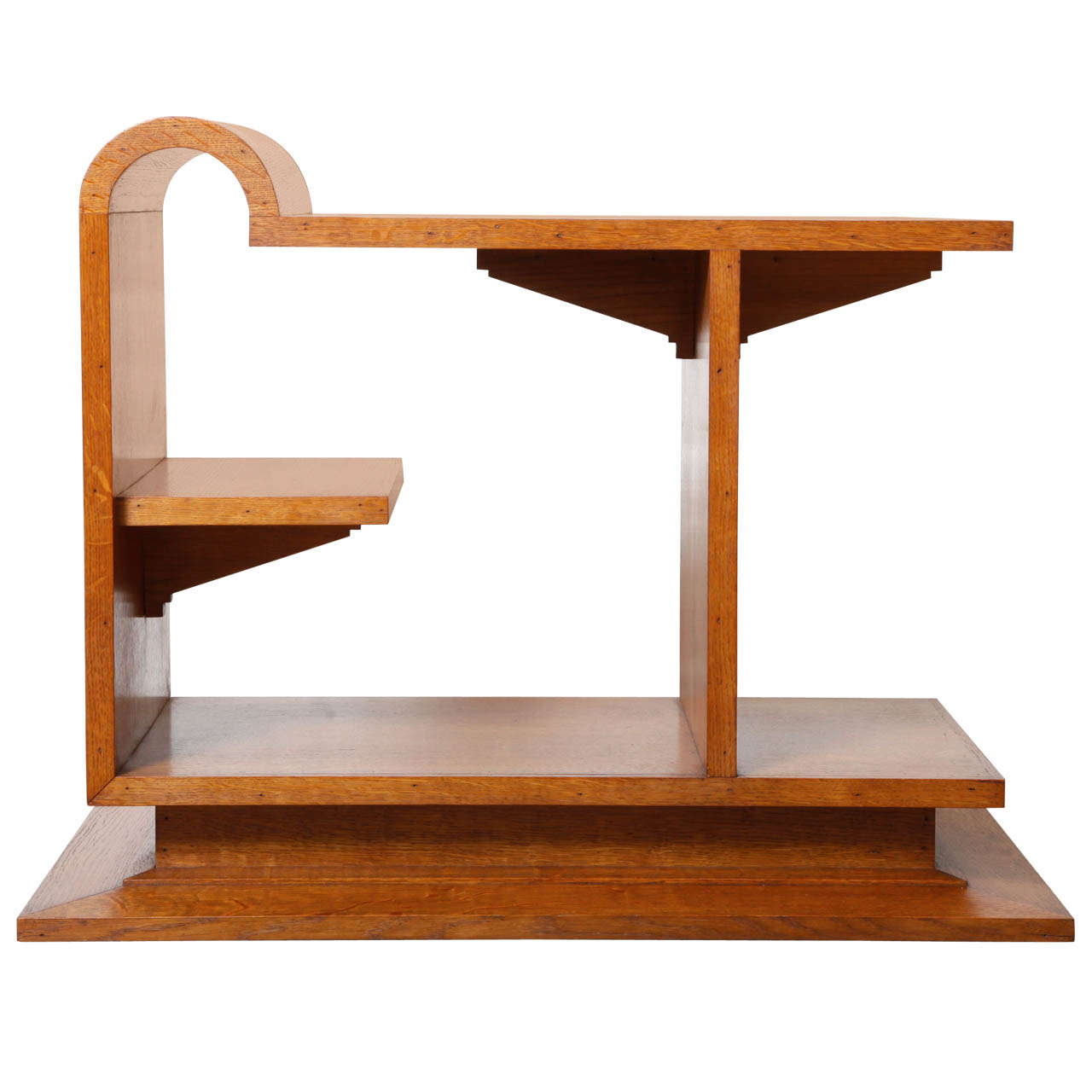 Belgian Oak Modernist Table For Sale