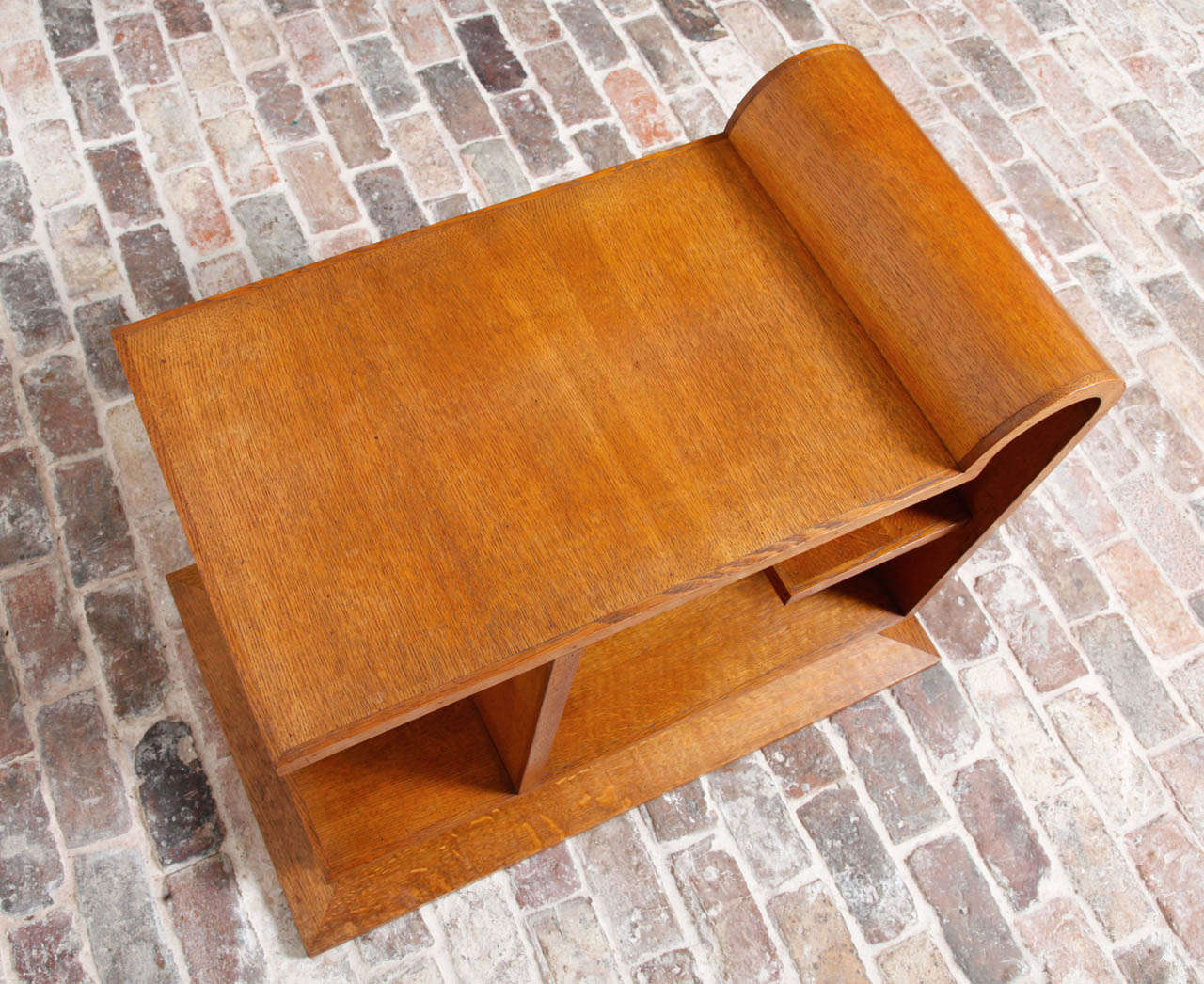 Belgian Oak Modernist Table For Sale 1