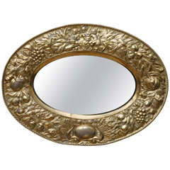 19th Century Flemish Copper Mirror