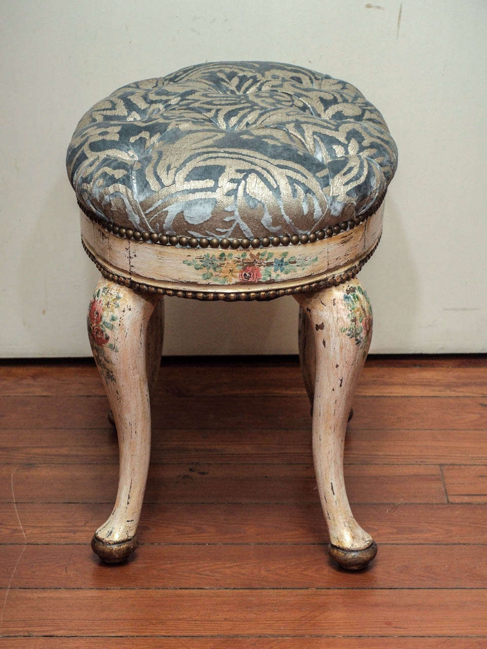 Pair of 19th Century Painted Venetian Stools 2