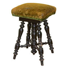 Antique Piano stool Napoleon III from France