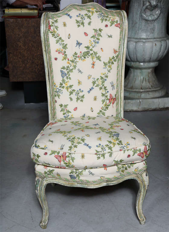 Pair of Darling French Slipper Chairs In Good Condition In West Palm Beach, FL