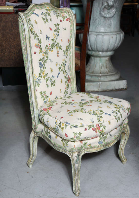19th Century Pair of Darling French Slipper Chairs