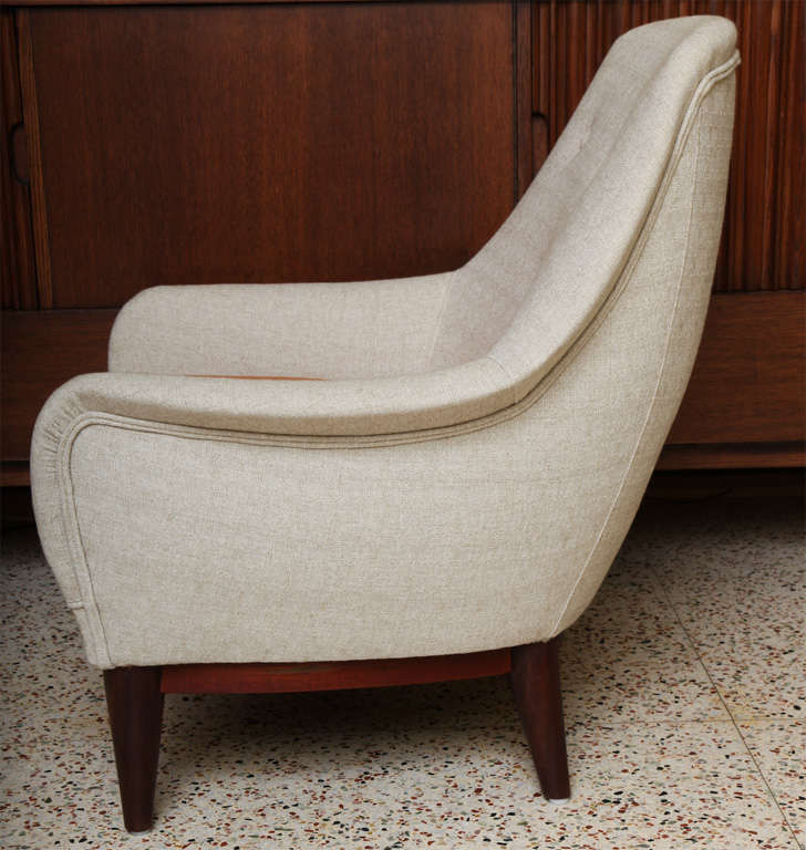 Mid-20th Century Inviting Danish Armchair in the Manner of Finn Juhl