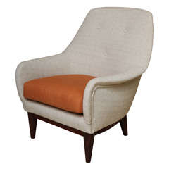 Retro Inviting Danish Armchair in the Manner of Finn Juhl