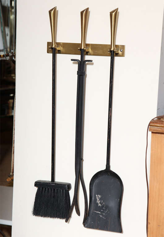 Nelson Original and Vintage Wall Mounted Fireplace Tools For