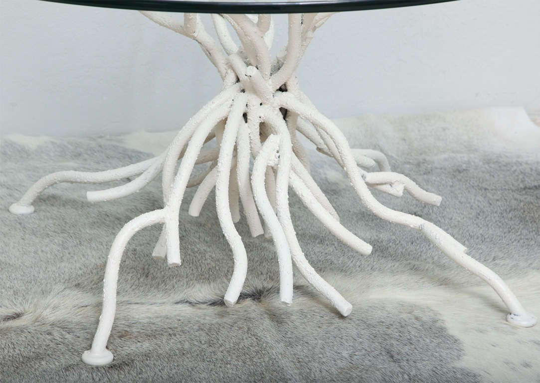 American Wrought Iron Coral Table