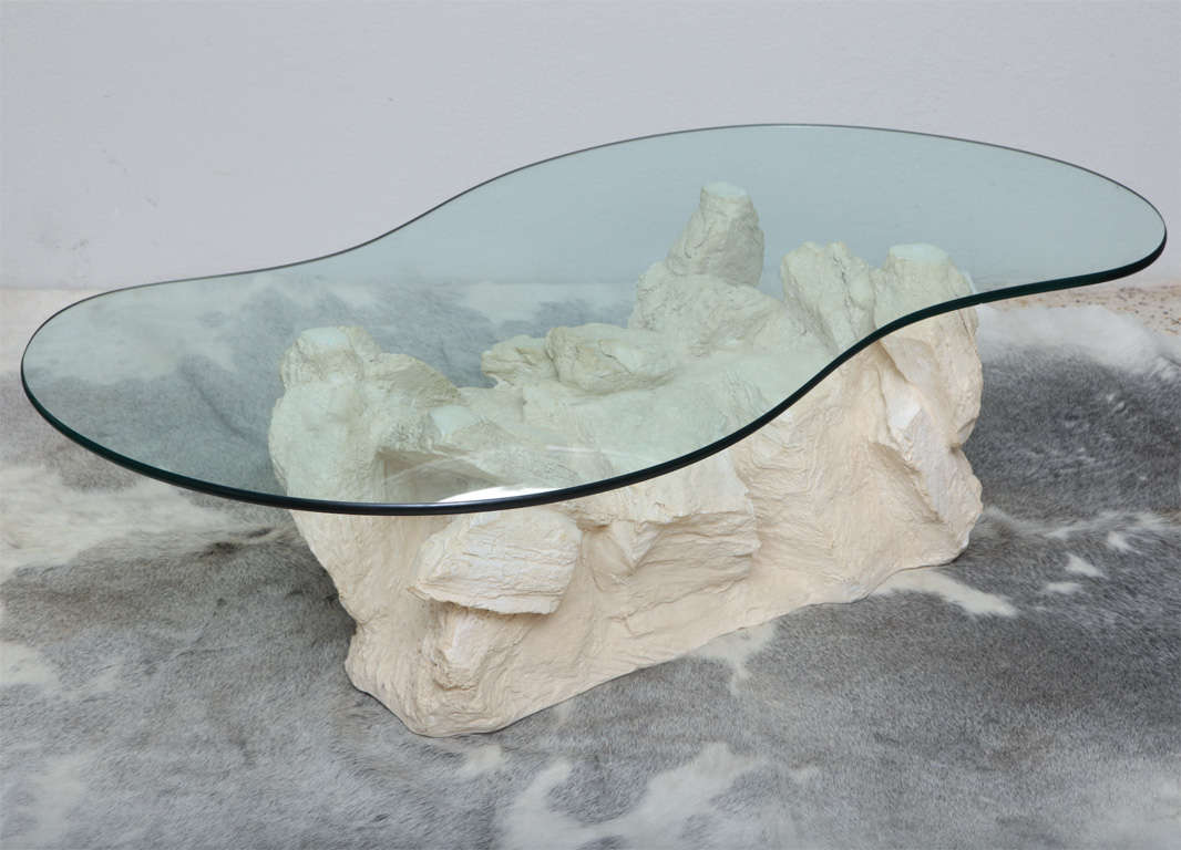 American Plaster Faux Rock Coffee Table by Sirmos