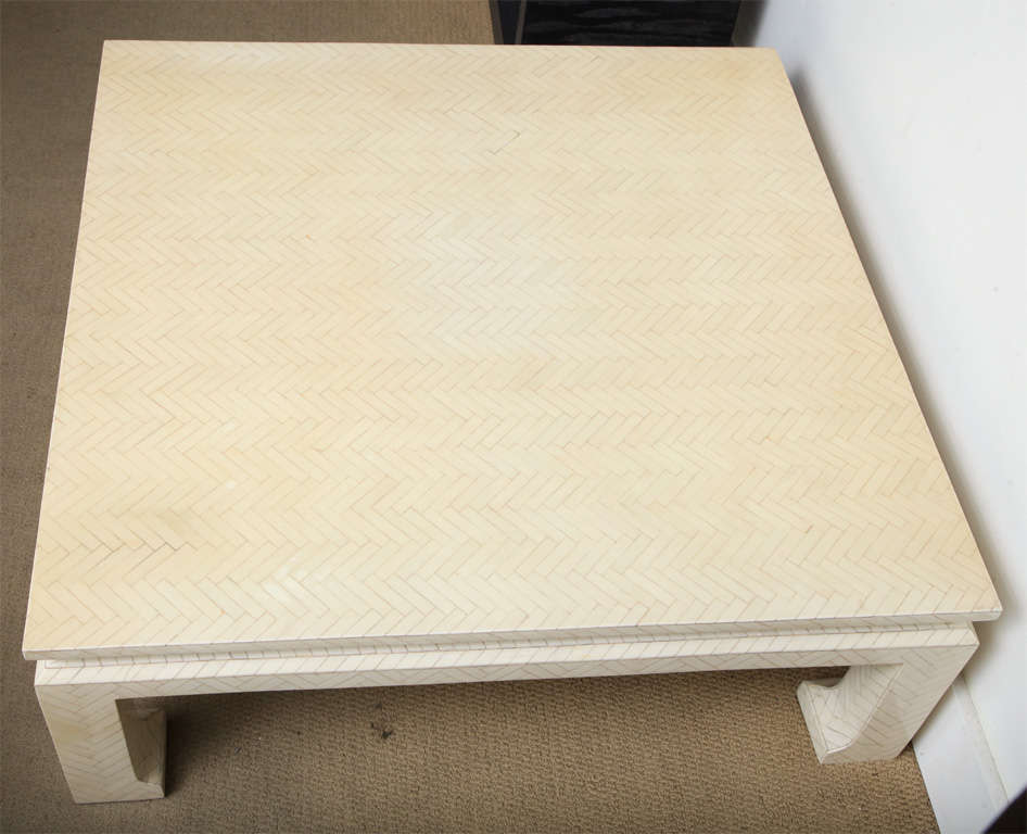 Chic 70's Karl Springer Style Bone Table