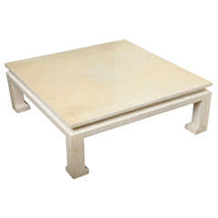 Chic 70
s Karl Springer Style Bone Table